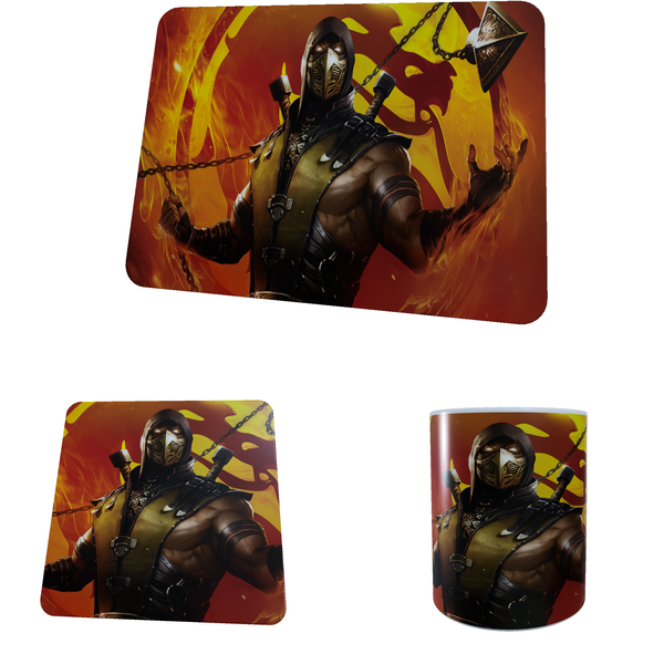 Mortal Kombat - Aesthetic - Coffee Mug, Coaster, and Mouse Pad