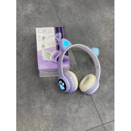 Bluetooth headphones purple discount light