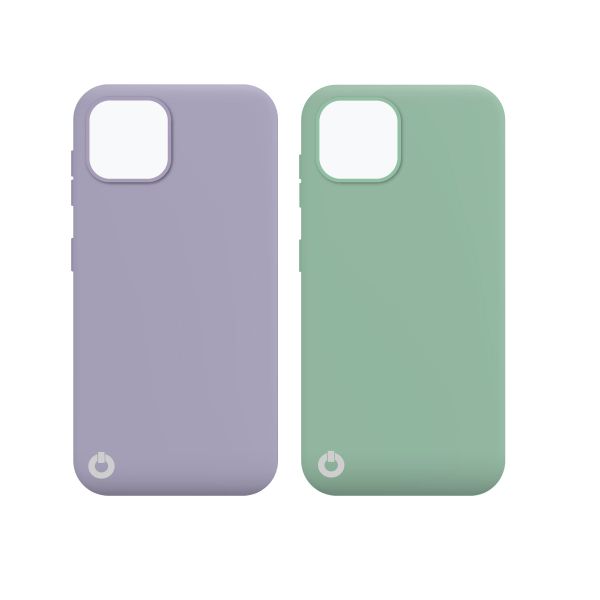 Toni Twin Silicone Apple iPhone 13 Mini - Violet/Turquoise