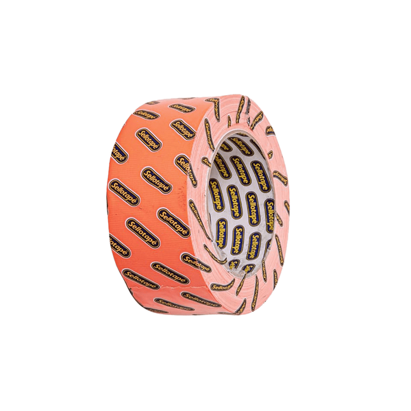 Tape Sello Duct Lumo Orange 48Mmx20M - 3 Pack