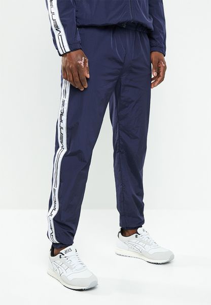 Men's Mennace Printed Tracksuit Bottoms - Navy
