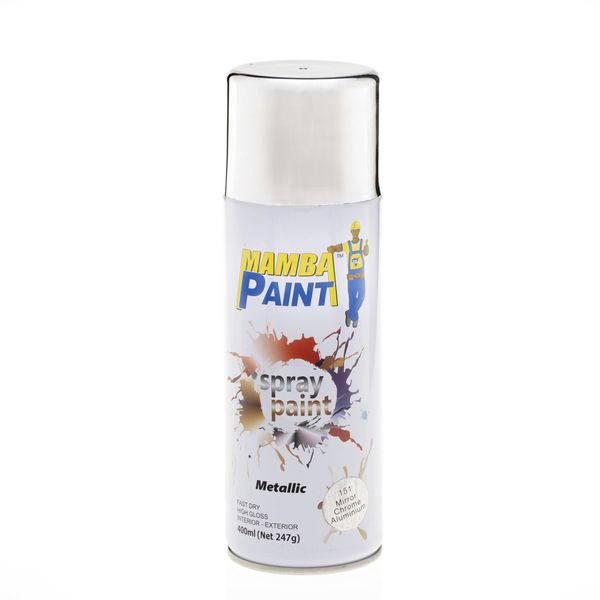 BLACK MAMBA Spray Paint 400ml - Aluminium Mirror Chrome