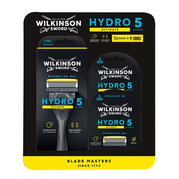 Wilkinson Sword Hydro 5 Ultimate Razor 9 Blades + Handle