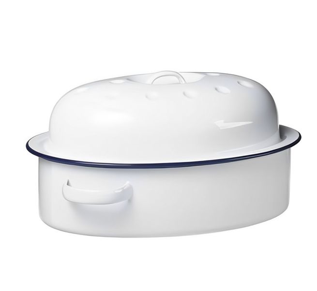 Enamel Oval Roaster- 26cm