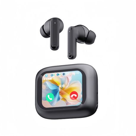 In-Ear Bluetooth LCD Full-Color Touchscreen Noise-Canceling Headphones Image