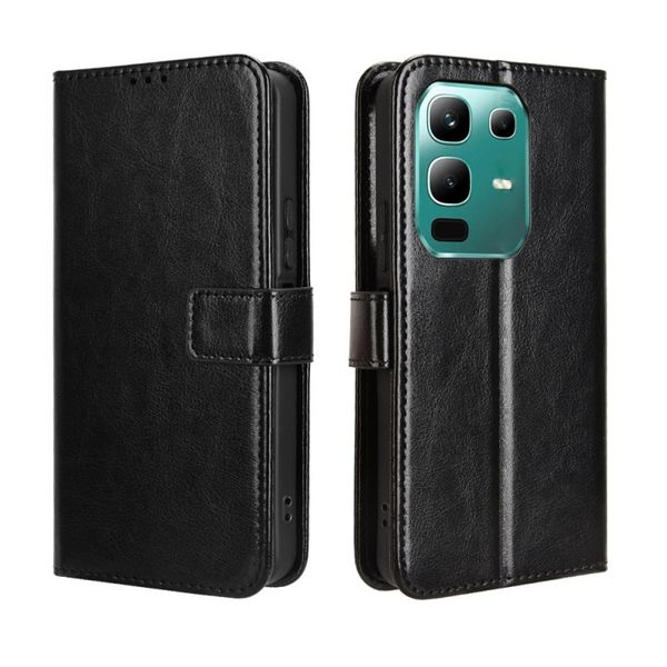 Crazy Horse Pattern Leather Protective Case For Infinix Note 40 Pro Plus 5G