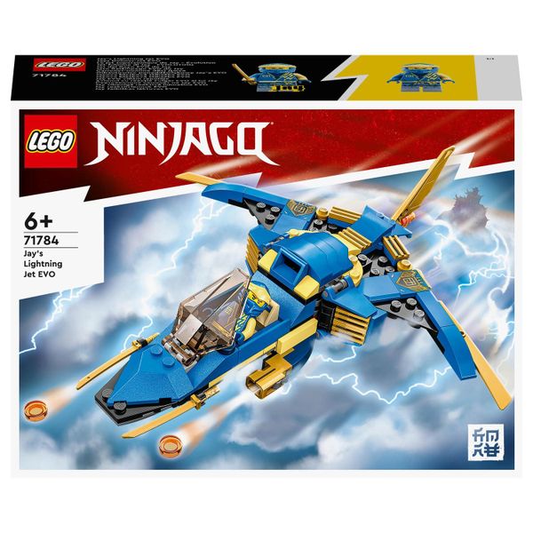 LEGO® NINJAGO® Jay’s Lightning Jet EVO 71784 Building Toy Set (146 Pieces)