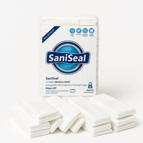 SaniSeal 12 Pack - Angelcare & Tommee Tippee Compatible Nappy Bin Refills Image