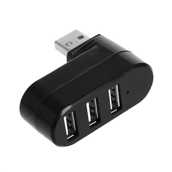 3 Port Hub Usb Port Usb 2.0 90 -180 Degree Rotatable for Laptop Pc
