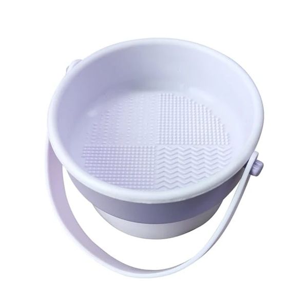 Silicone Makeup Brush Cleaning Tool And Hangable Drying Storage Bowl