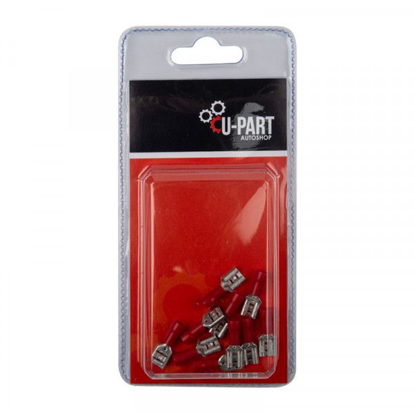 Terminal Red Female Rec Push On 0.5-1.5mm Ka 6.3mm