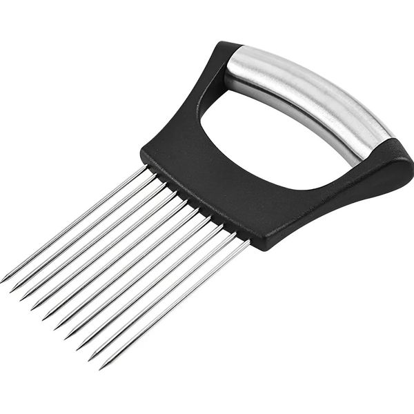 Stainless Steel Onion Slicer Holder, Multipurpose Meat Tenderizers