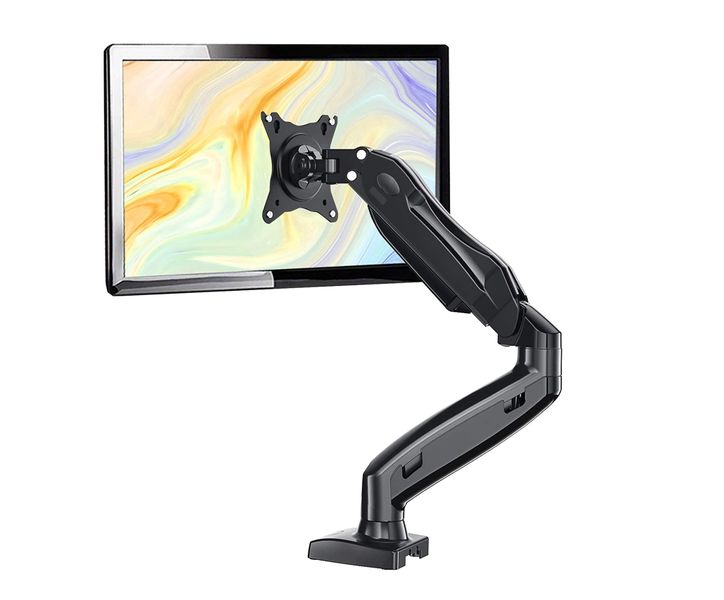 17" to 32" LCD Aluminum Single Monitor Desk Mount Stand Gas Spring