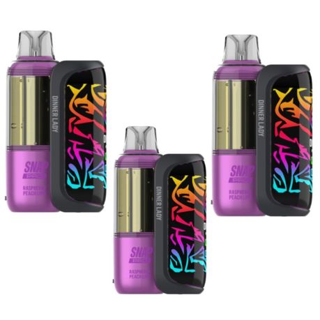 Dinner Lady Snap ProX35kPuff Disposable Vape Kit50mg-Raspberry Peach Lime-3 Image