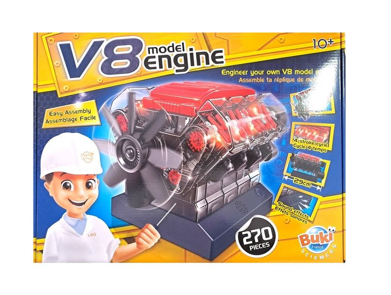 Buki V8 Engine with Light and Sound Effect 270 Parts