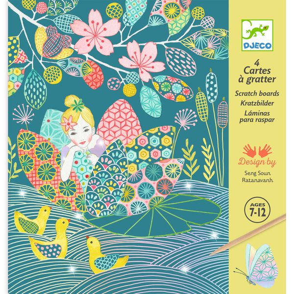 Djeco Craft Scratch Cards - The Pond