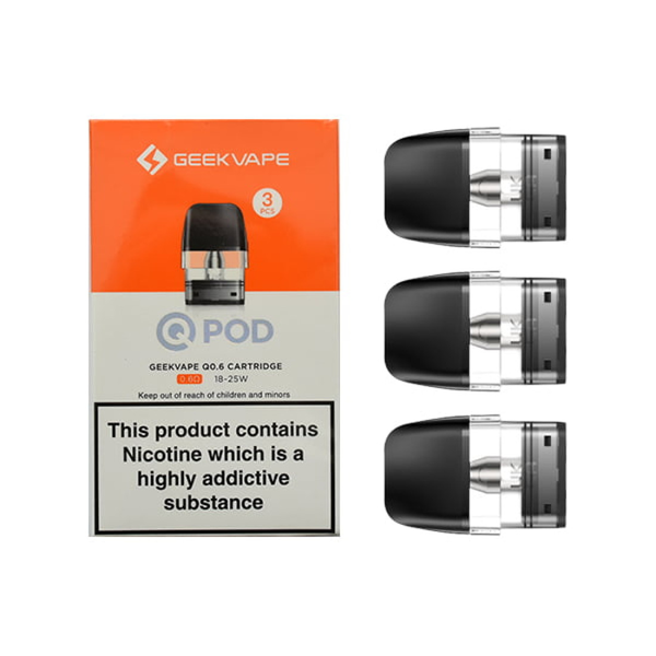 Geek Vape Q Replacement Pods - 0.6 ohm