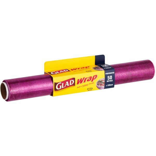 GLAD Pink Cling Wrap 50m Refill