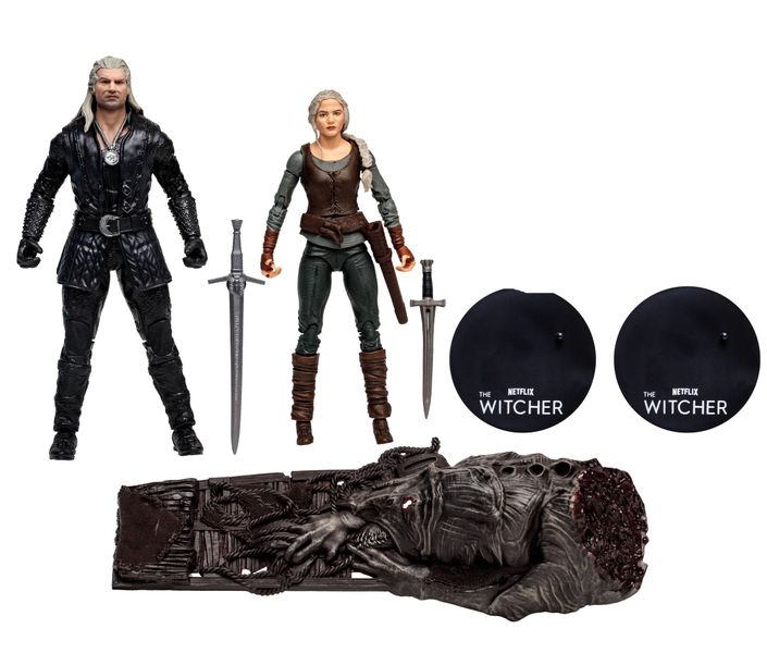 Witcher Netflix 7IN Geralt &amp; Ciri Figure 2 Pack