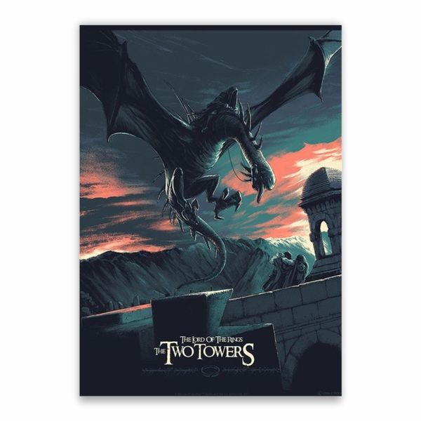 Nazgul VS Sam And Frodo Poster - A1