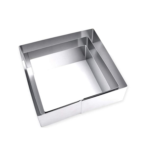 Set Of 3 Cake Molds Rings Square Mousse Mold Mould Baking Tool