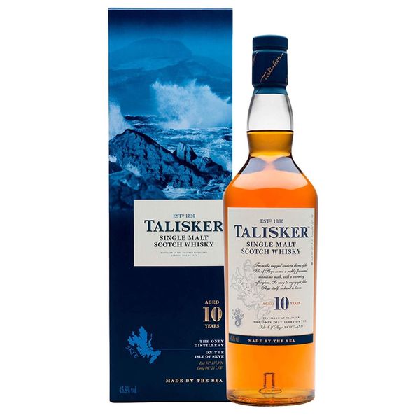 Talisker 10 Year Old Single Malt Scotch Whisky 750ml