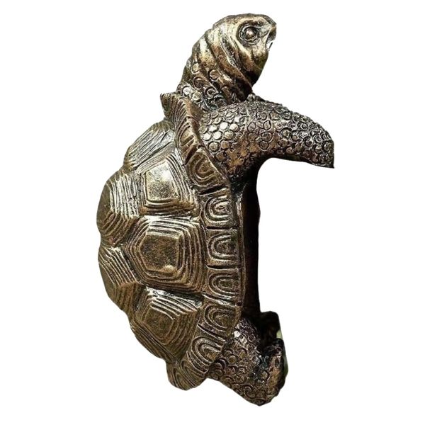 Garden Decor Resin Flowerpot Plant Hanging Tortoise Sculpture - 10cm