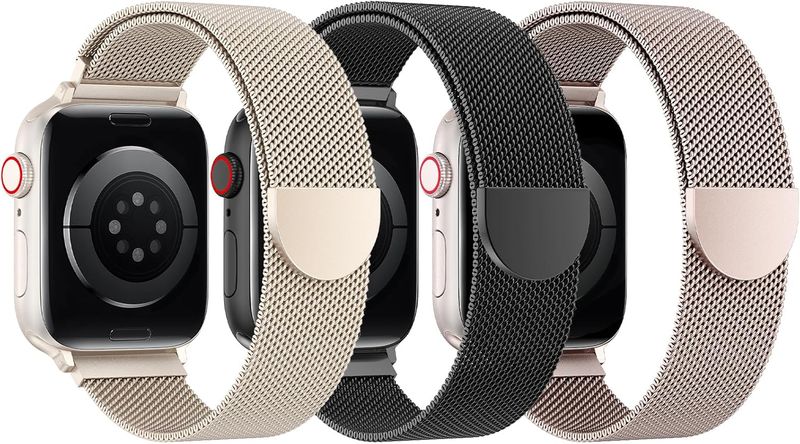 3pcs Mesh Loop Compatible with Apple Watch Bands 40/41/ 38/42mm