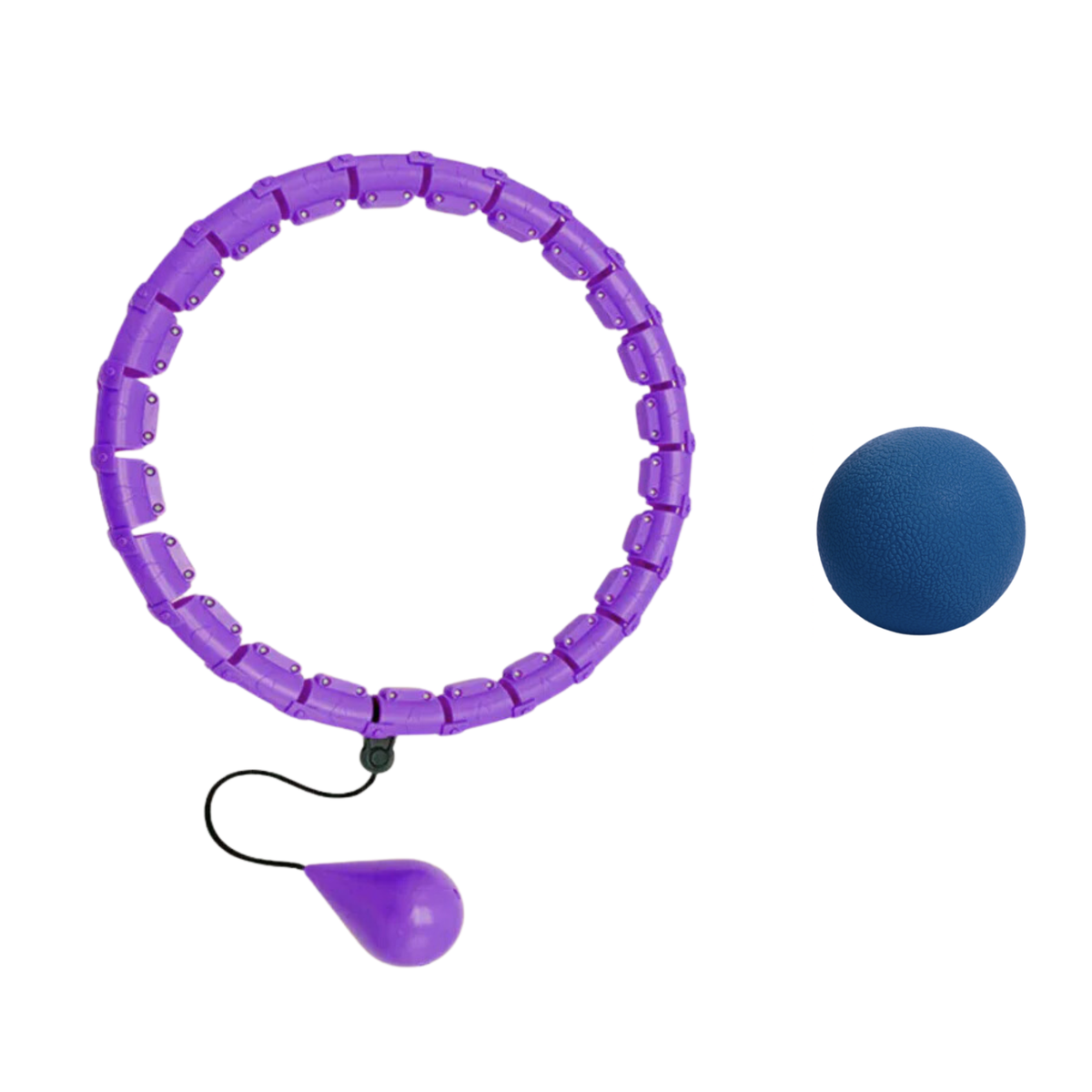 100CM Foam Padded Weighted Waist Fitness Hula Hoop Body Massage Exercise main image 1