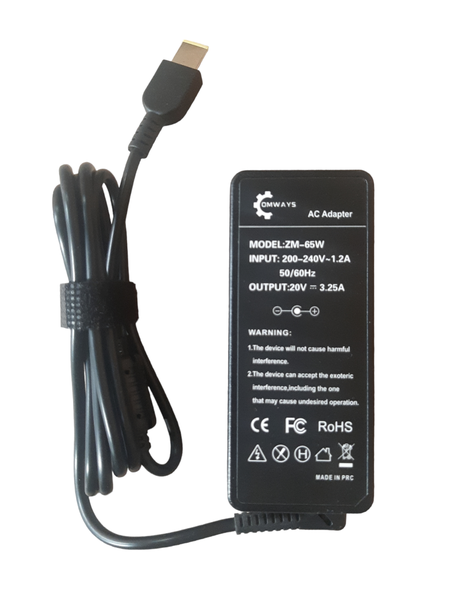 Comways - Replacement Charger For Lenovo 65W 20V 3.25A - ( USB PIN )