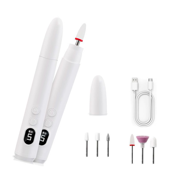 Electric Nail Drill, Electric Nail File with Base Rechargeable