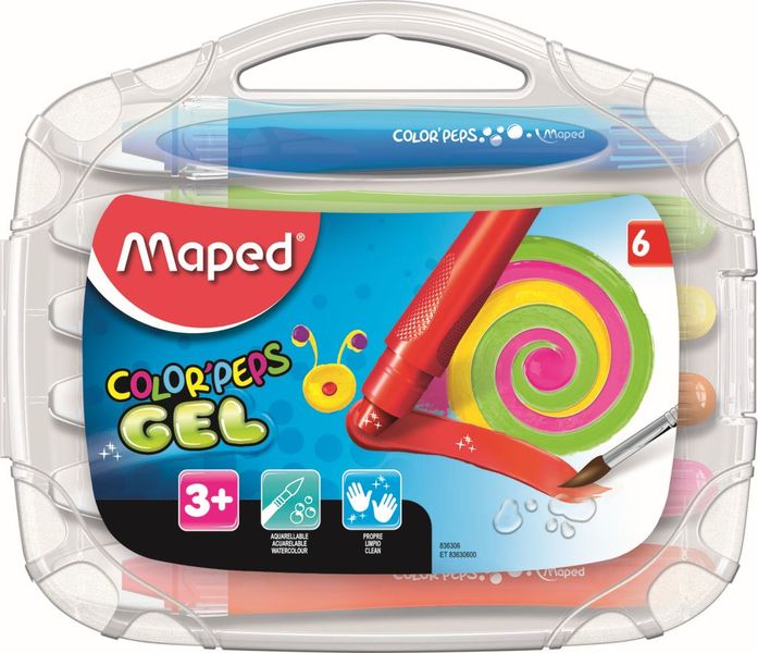 Maped Gel Crayons 6's