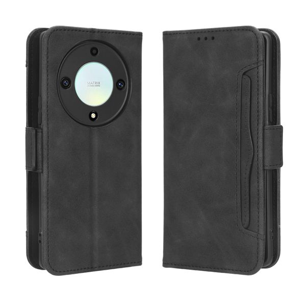 Multi Card Groove Leather Cover Compatible with Honor Magic 4 Lite 5G