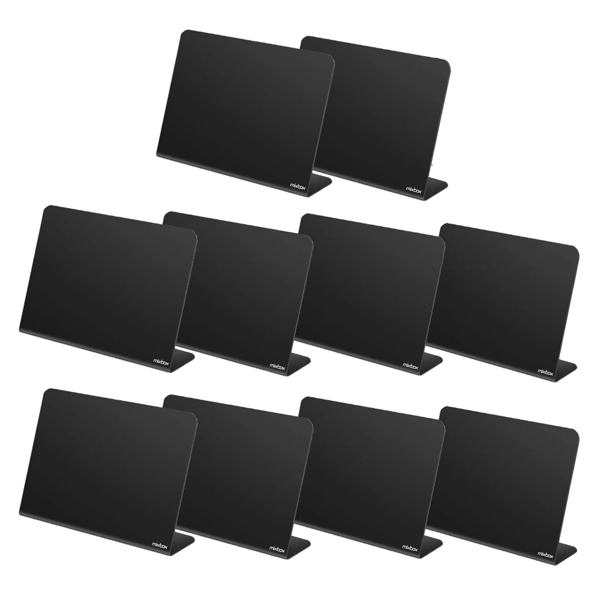 Mix Box 10 Pack L-Shaped Mini Menu Stand Chalkboard Signs