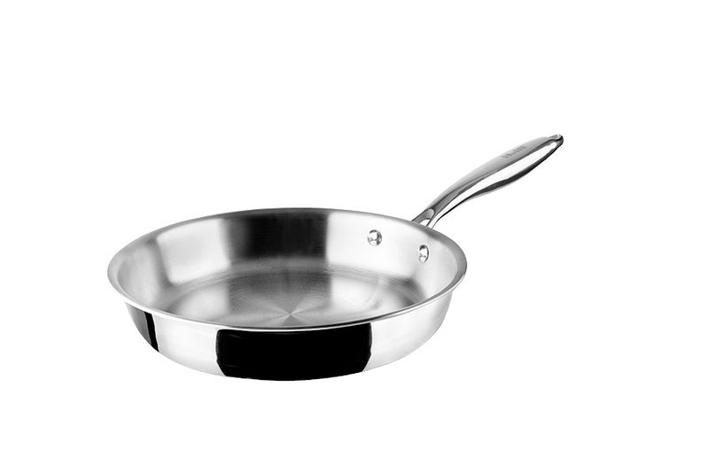 Ibili Stainless Steel - Triply Natural Non-Stick Frying Pan - 18/10