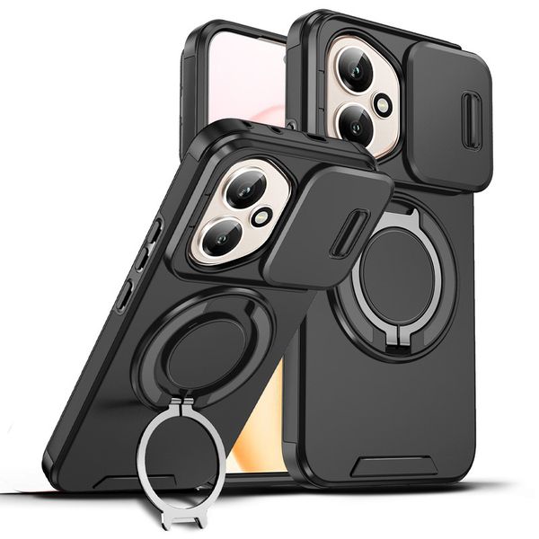 Shockproof case with 360 Rotatable Ring Stand Compatible With Honor 400 lite
