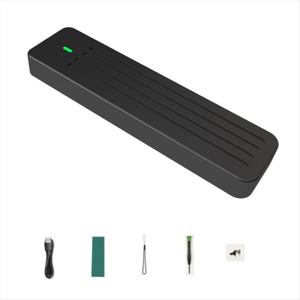 M 2 Aluminium Ssd Box Black