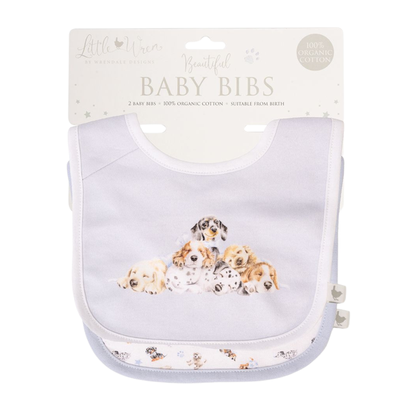Wrendale "Little Paws" Dog Bib Gift Set