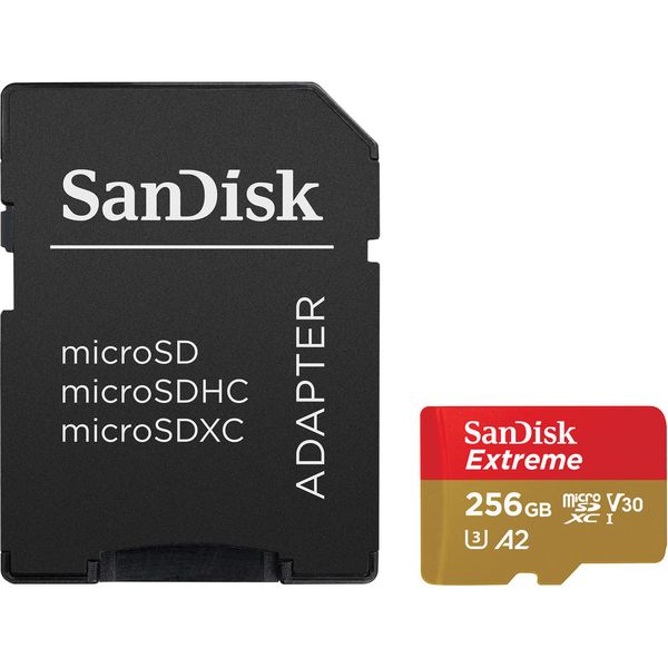 Sandisk MicroSD Extreme 256GB (160mb/s) A2 C10 V30 UHS-I U4