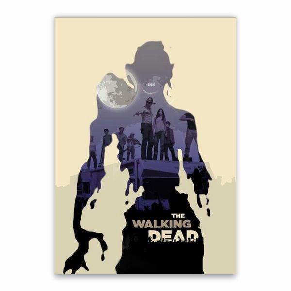 The Walking Dead Silhouette Poster - A1