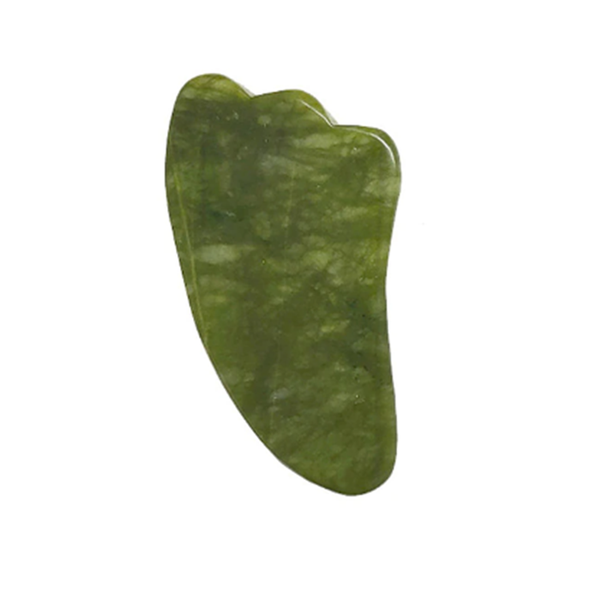 Natural Jade Textured Gua Sha Facial Massager Real Stone Face Roller
