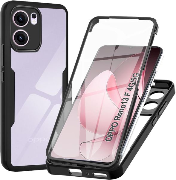 Rugged Hybrid Slim Phone Case Compatible With Oppo Reno 12 Pro