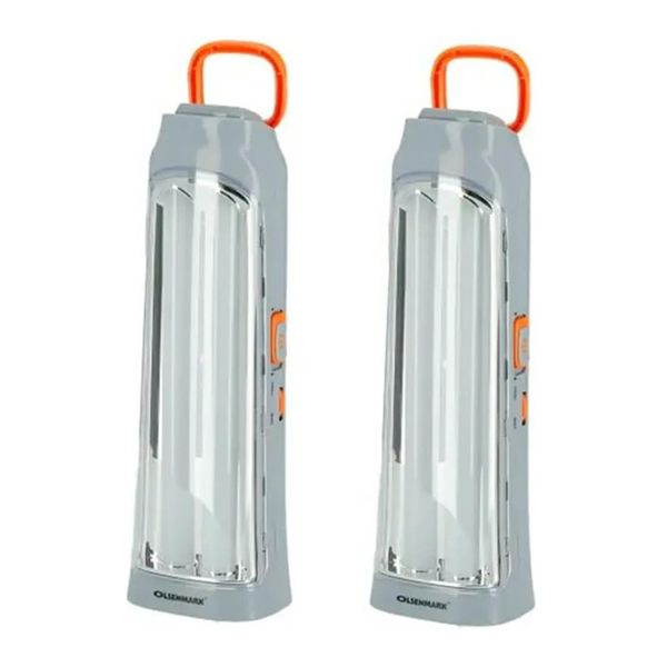 3in1 Solar Rechargeable Emergency Dimmable LED Light Pack of 2