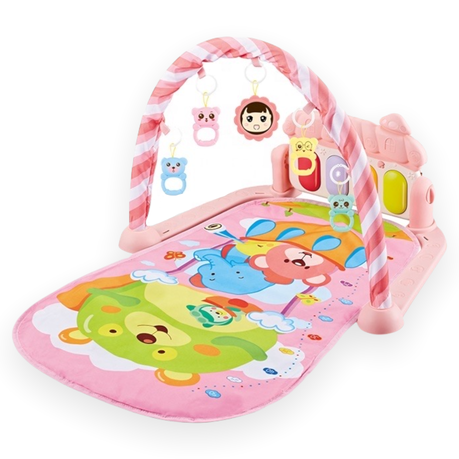 Pink piano cheap play mat