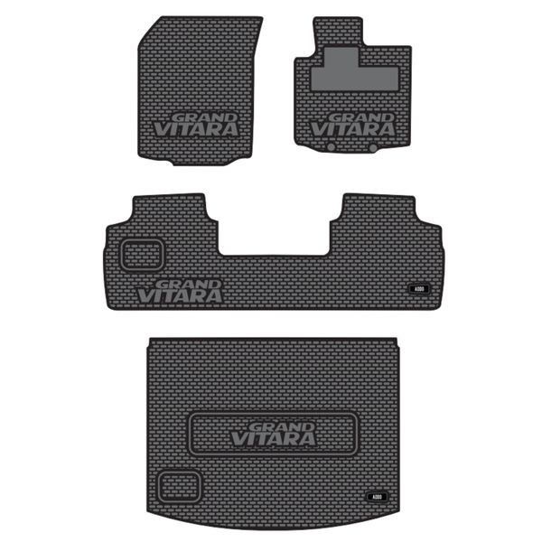 Full Set Rubber Mats Compatible with Suzuki Grand Vitara