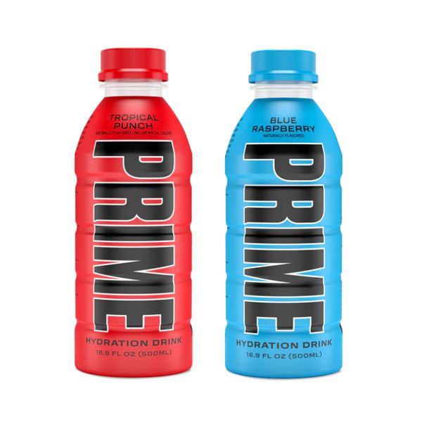 The Duo - Prime Hydration Drink Tropical Punch &amp; Blue Raspberry