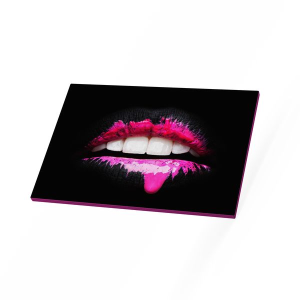 Lady Beautiful Lips Wall Art Canvas