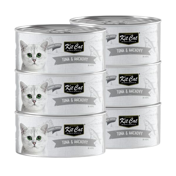 Kit Cat - Deboned Tuna &amp; Anchovy Aspic (6 x 80g)
