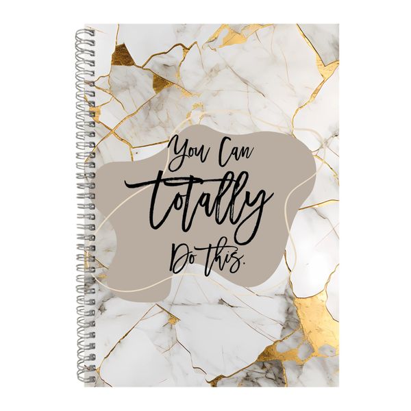 You Can A4 Notebook Spiral Lined Trendy Motivational Graphic Notepad 142