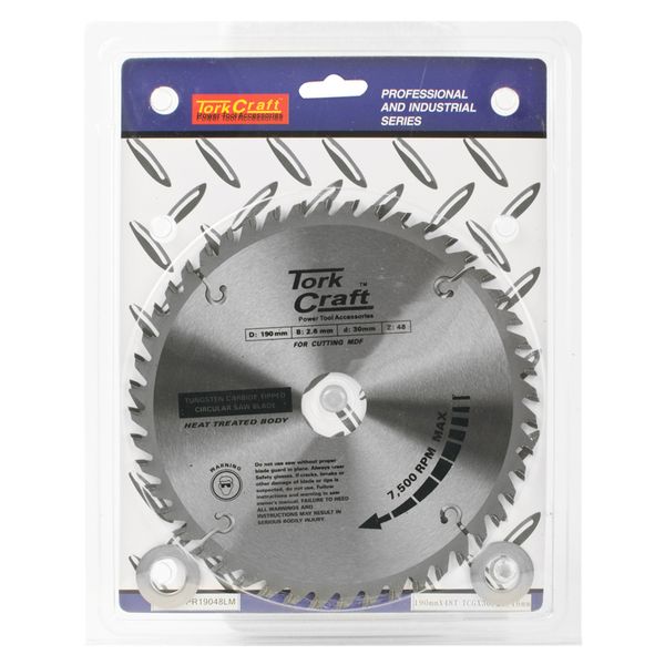 Tork Craft - Blade Tct 190mm x 48T 30/20/16 Tcg Positive - 3 Pack